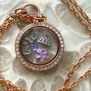 💎 Origami Owl Necklace w/ Charms 💎